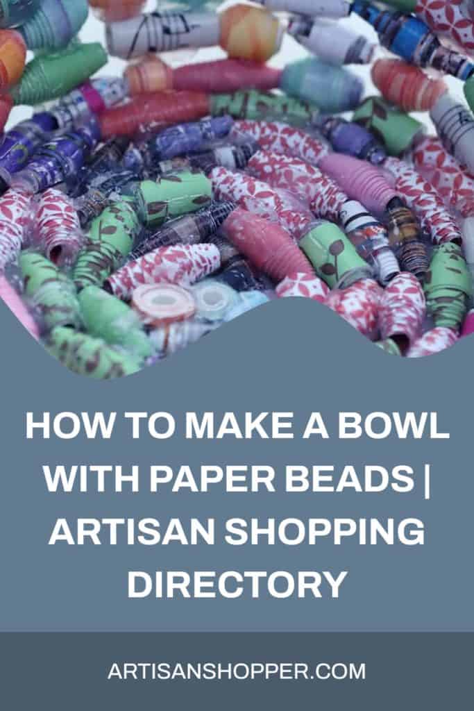 Cómo hacer un cuenco con cuentas de papel – Artisan Shopper