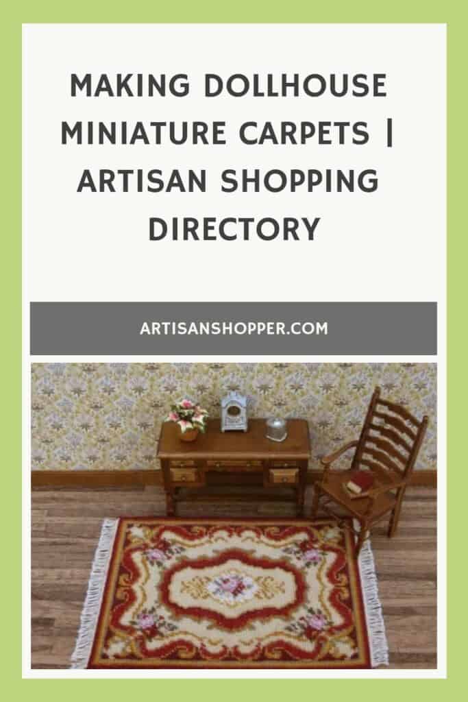 Hacer alfombras en miniatura para casas de muñecas – Comprador artesanal