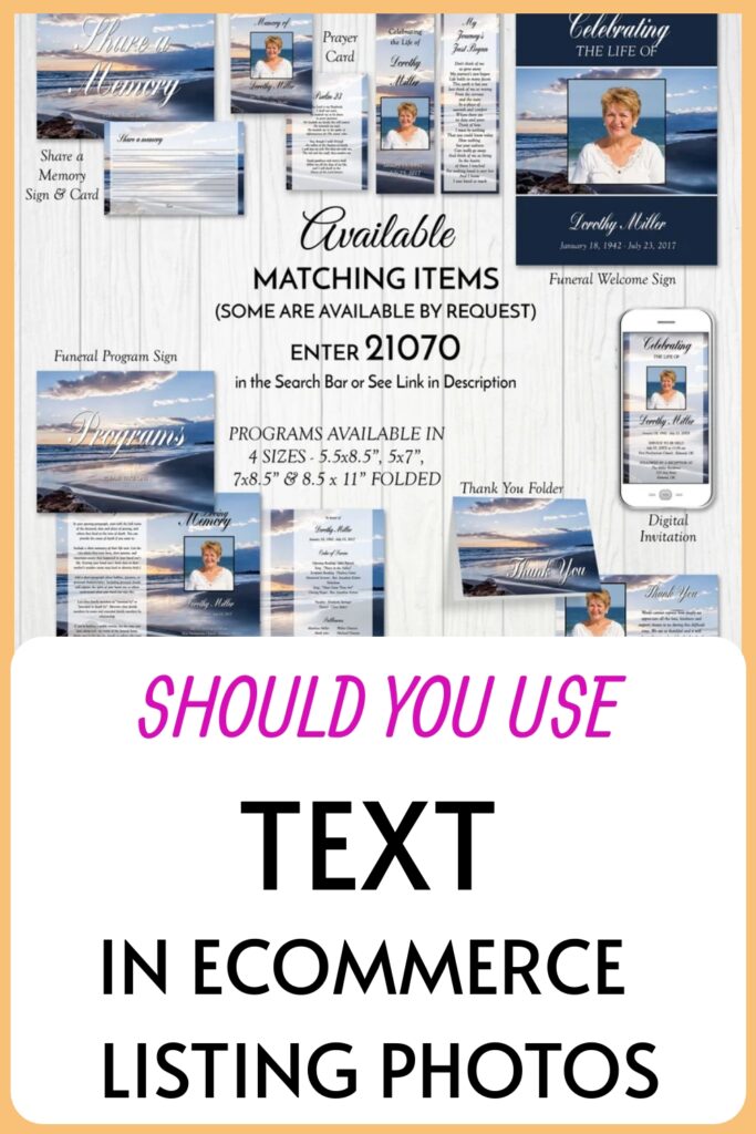 ¿Debería utilizar texto al incluir fotos en una tienda en línea? – Comprador Artesano