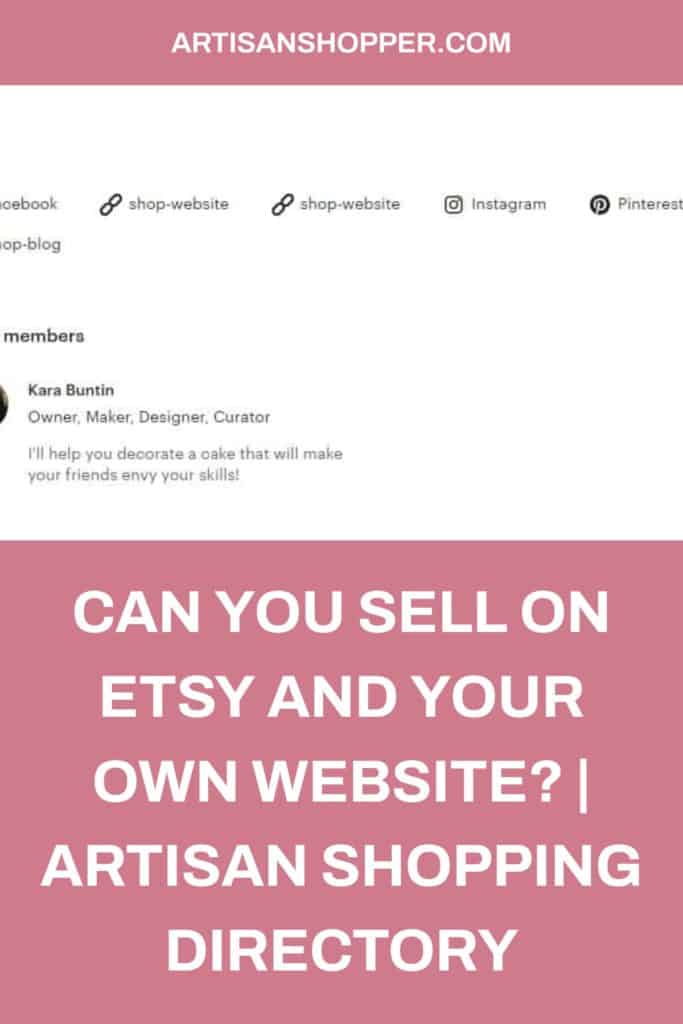 ¿Puedes vender en Etsy y en tu propio sitio web? – Comprador Artesano